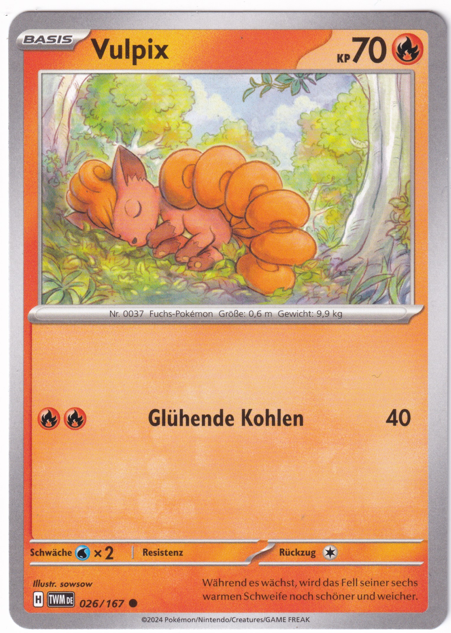 Vulpix 026/167 Common - Karmesin & Purpur - Maskerade im Zwielicht Deutsch