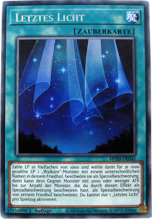 MP20-DE045 Letztes Licht Rare deutsch