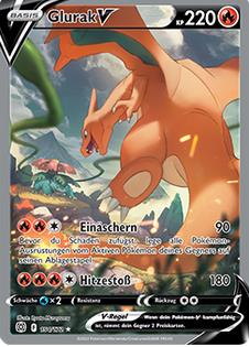 Glurak-V 154/172 Alternative Rare - Strahlende Sterne Deutsch