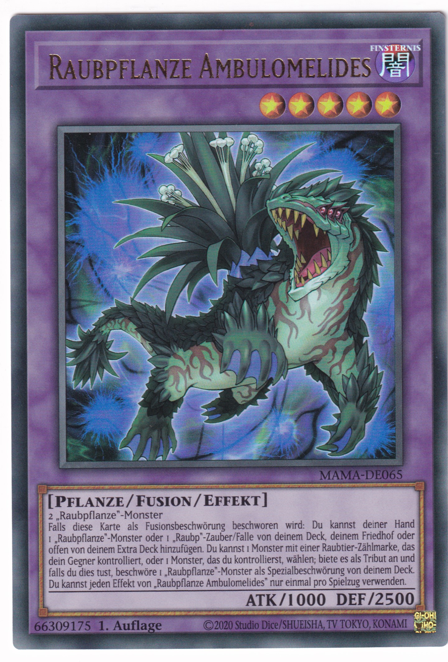 MAMA-DE065 Raubpflanze Ambulomelides Ultra Rare deutsch