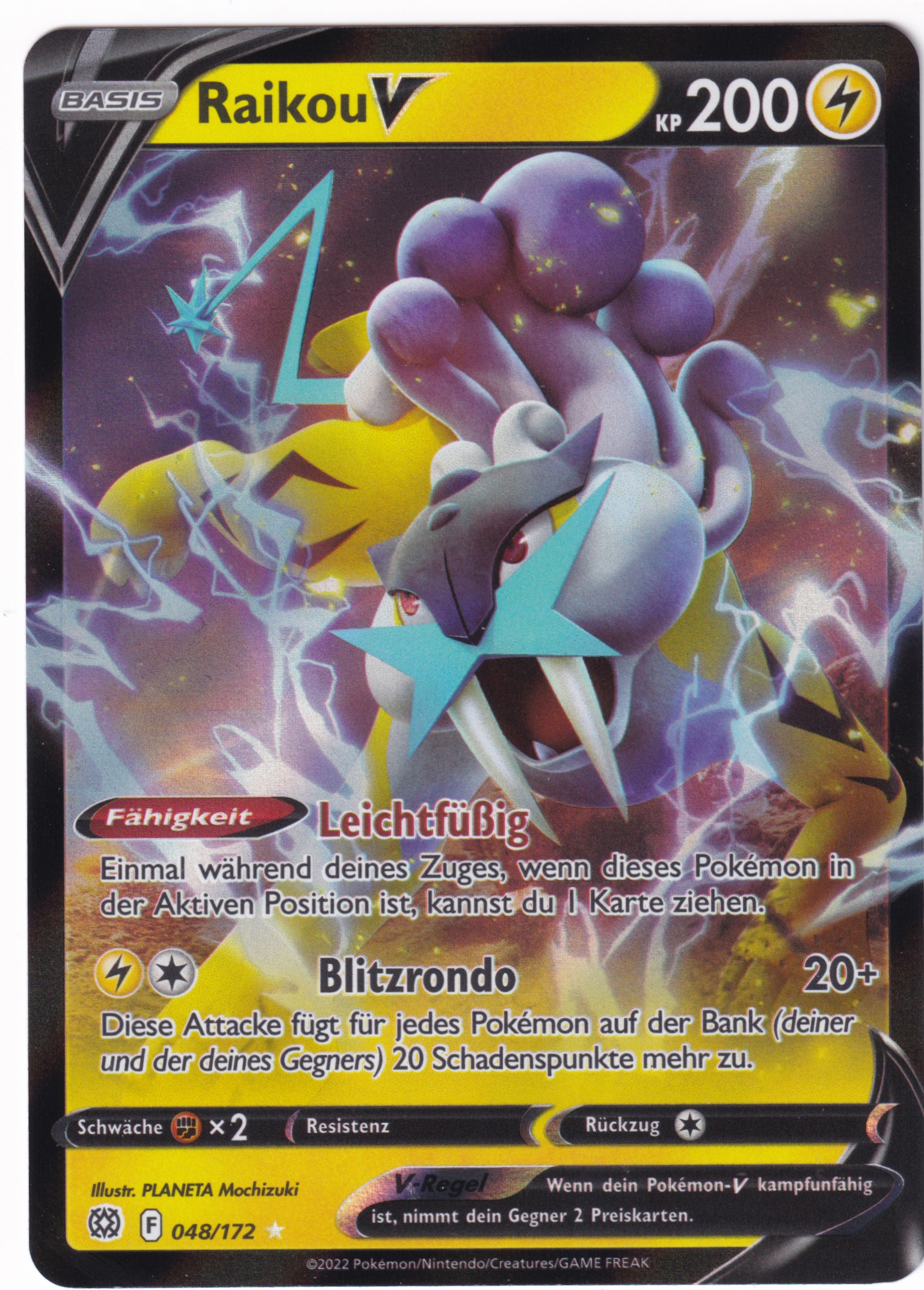 Raikou-V 048/172 Fullart - Strahlende Sterne Deutsch