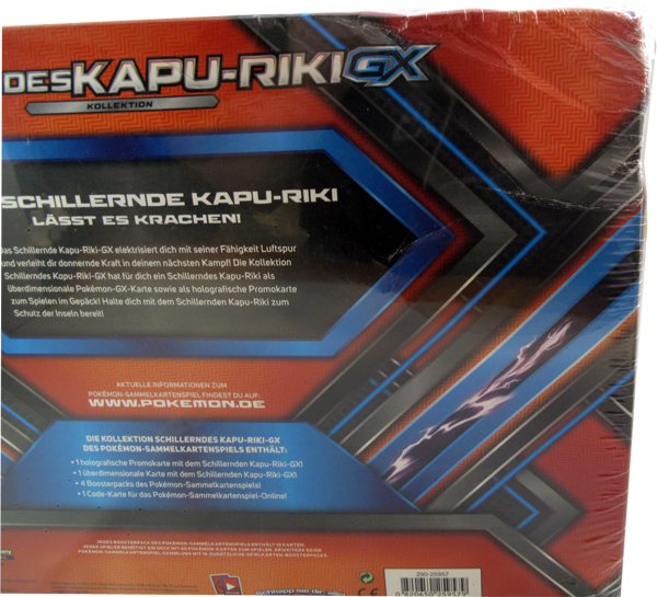 Pokemon Schillerndes Kapu-Riki-GX Kollektion deutsch defekt