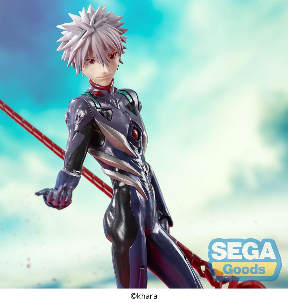 Action Figur - Evangelion: 3.0+1.0 Thrice Upon a Time - Super Premium Figure - Kaworu Nagisa x Spear of Longinus 21 cm