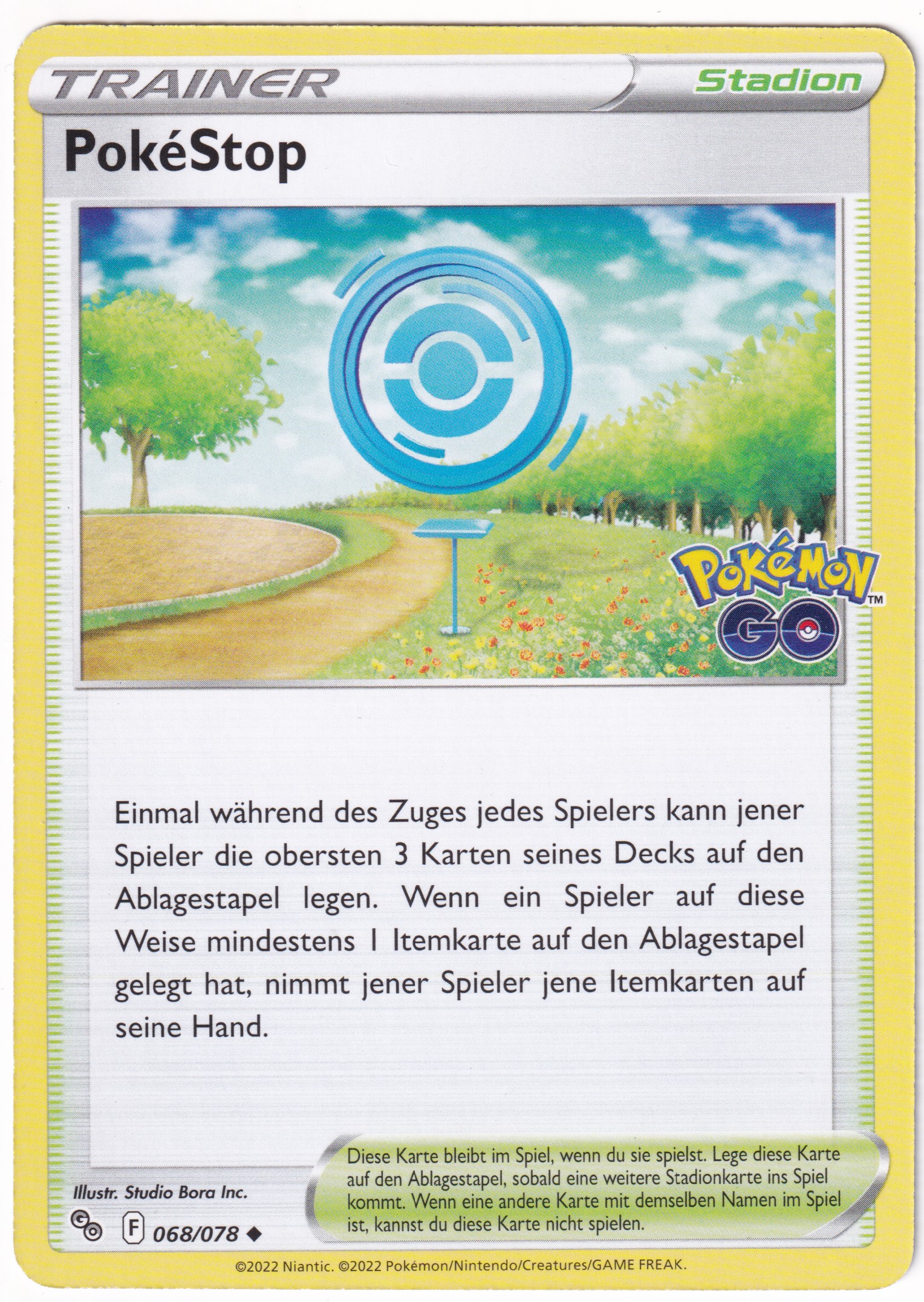 PokéStop 068 /78 Uncommon - Pokemon Go Deutsch