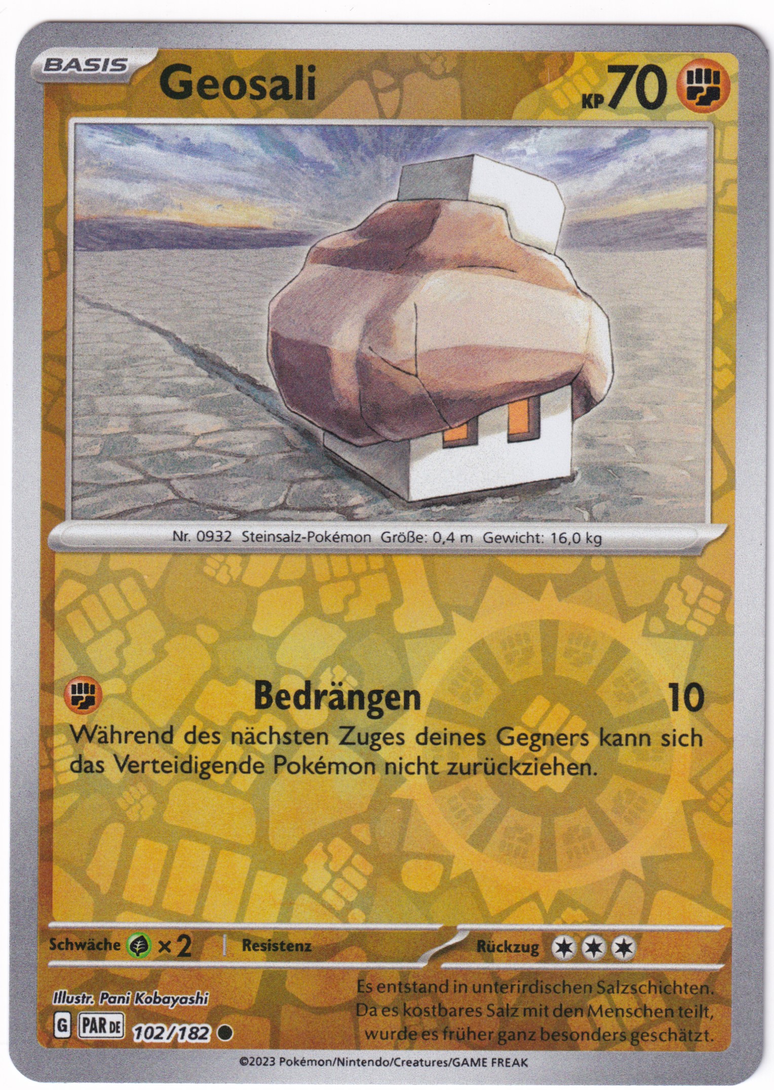 Geosali 102/182 Common Reverse Holo - Karmesin & Purpur - Paradoxrift Deutsch