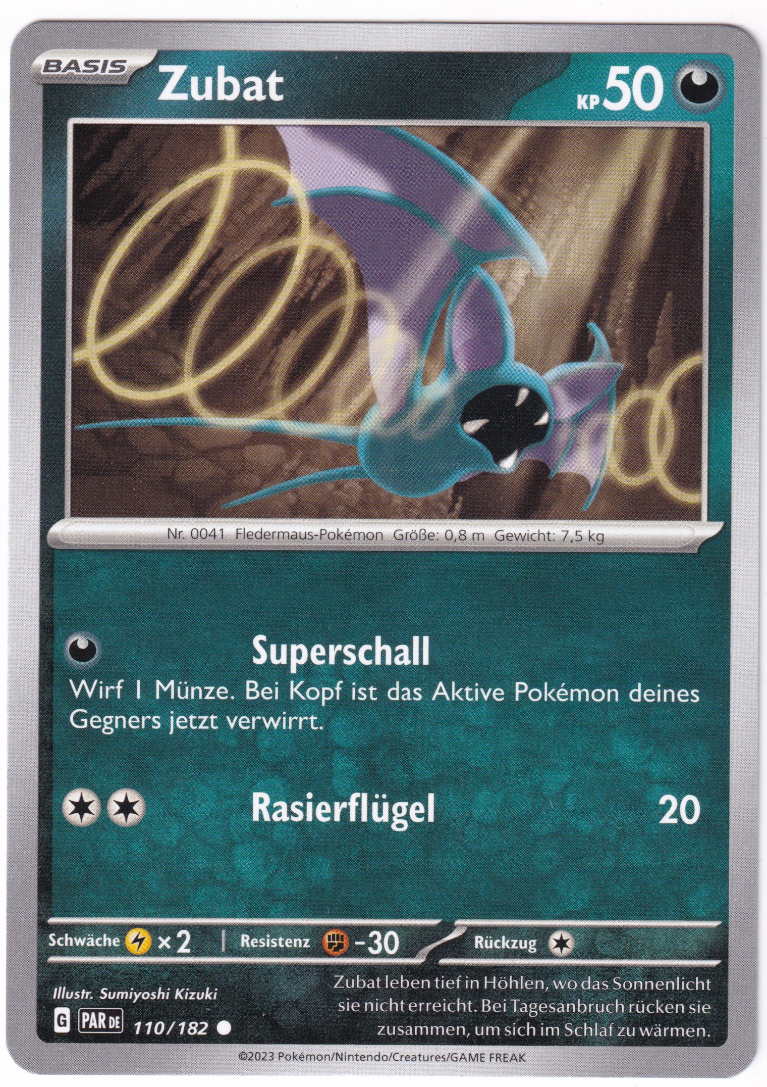 Zubat 110/182 Common - Karmesin & Purpur - Paradoxrift Deutsch