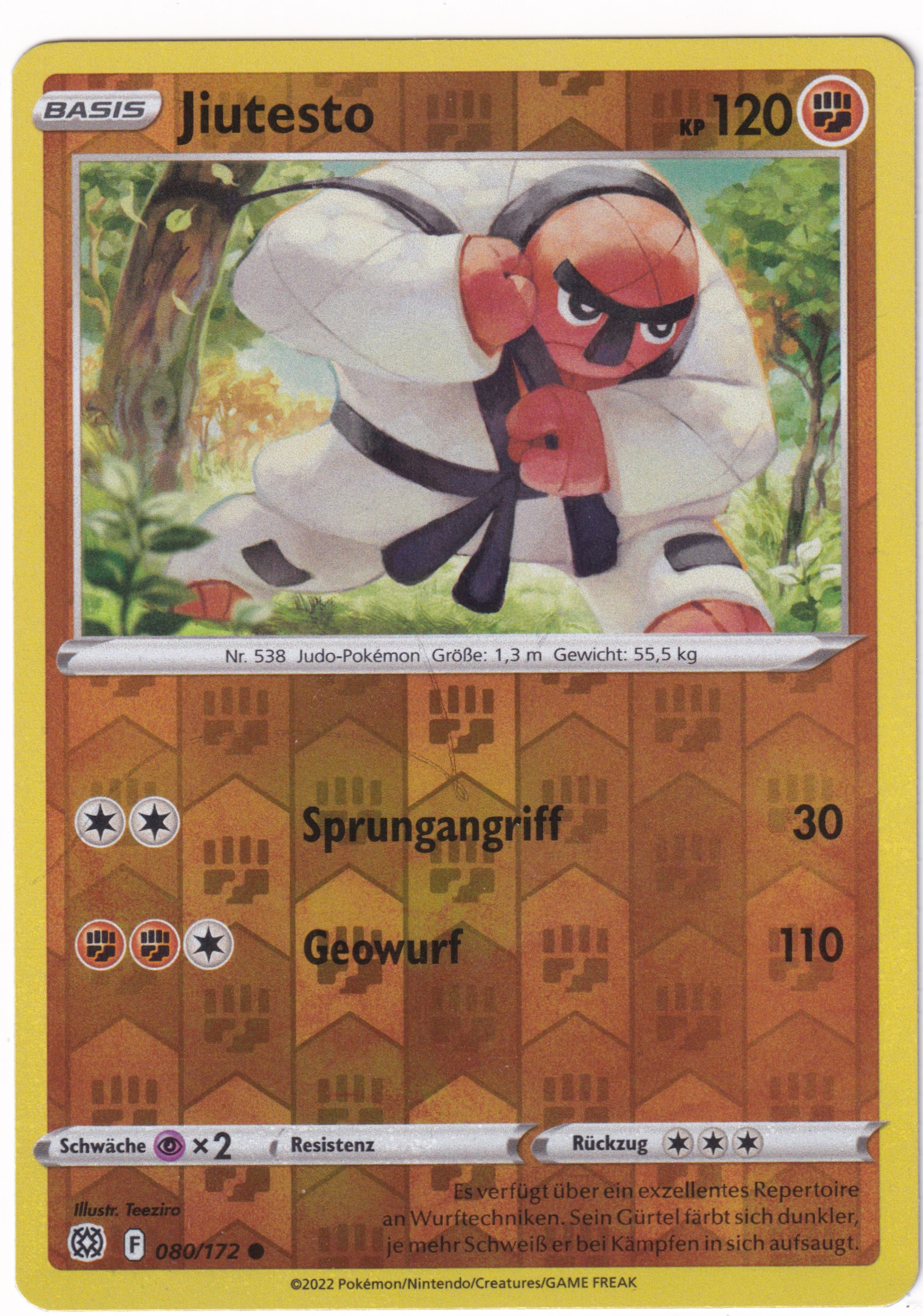 Jiutesto 080/172 Common Reverse Holo - Strahlende Sterne Deutsch