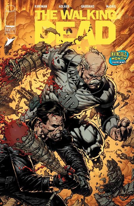 WALKING DEAD DELUXE #132 CVR F DAVID FINCH INVINCIBLE TEAM UP VAR