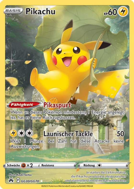 Pikachu GG30/GG70 Galar-Gallerie  - Zenit der Könige Deutsch