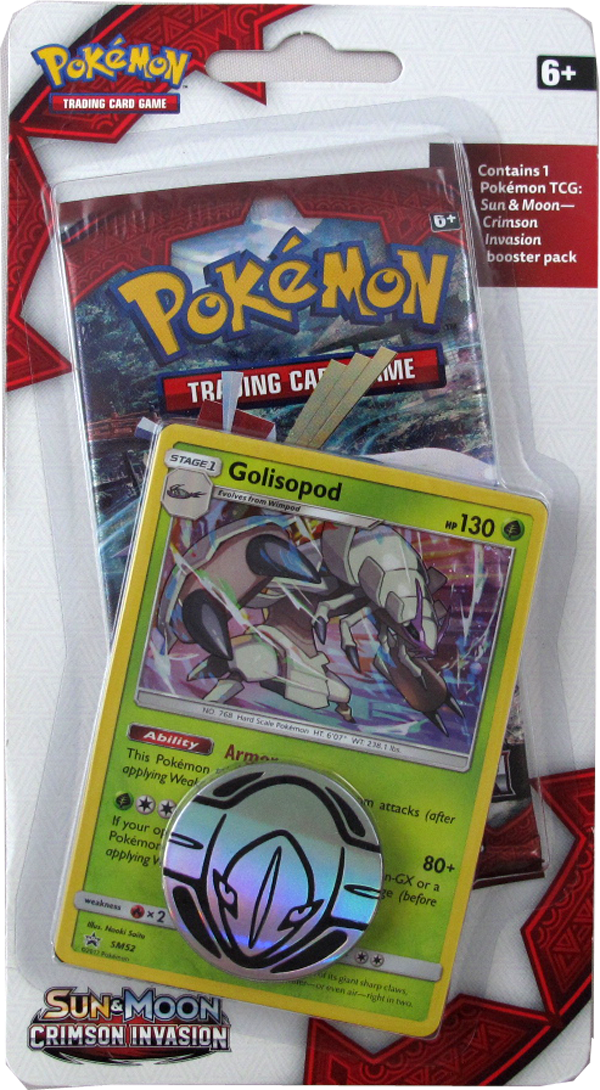 Pokemon Sun&Moon Crimson Invasion Blister Booster Golisopod Einzelkarte englisch
