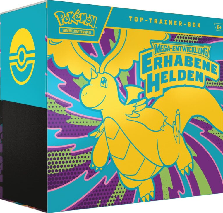 Pokemon Mega-Entwicklung Erhabene Helden Top Trainer Box deutsch