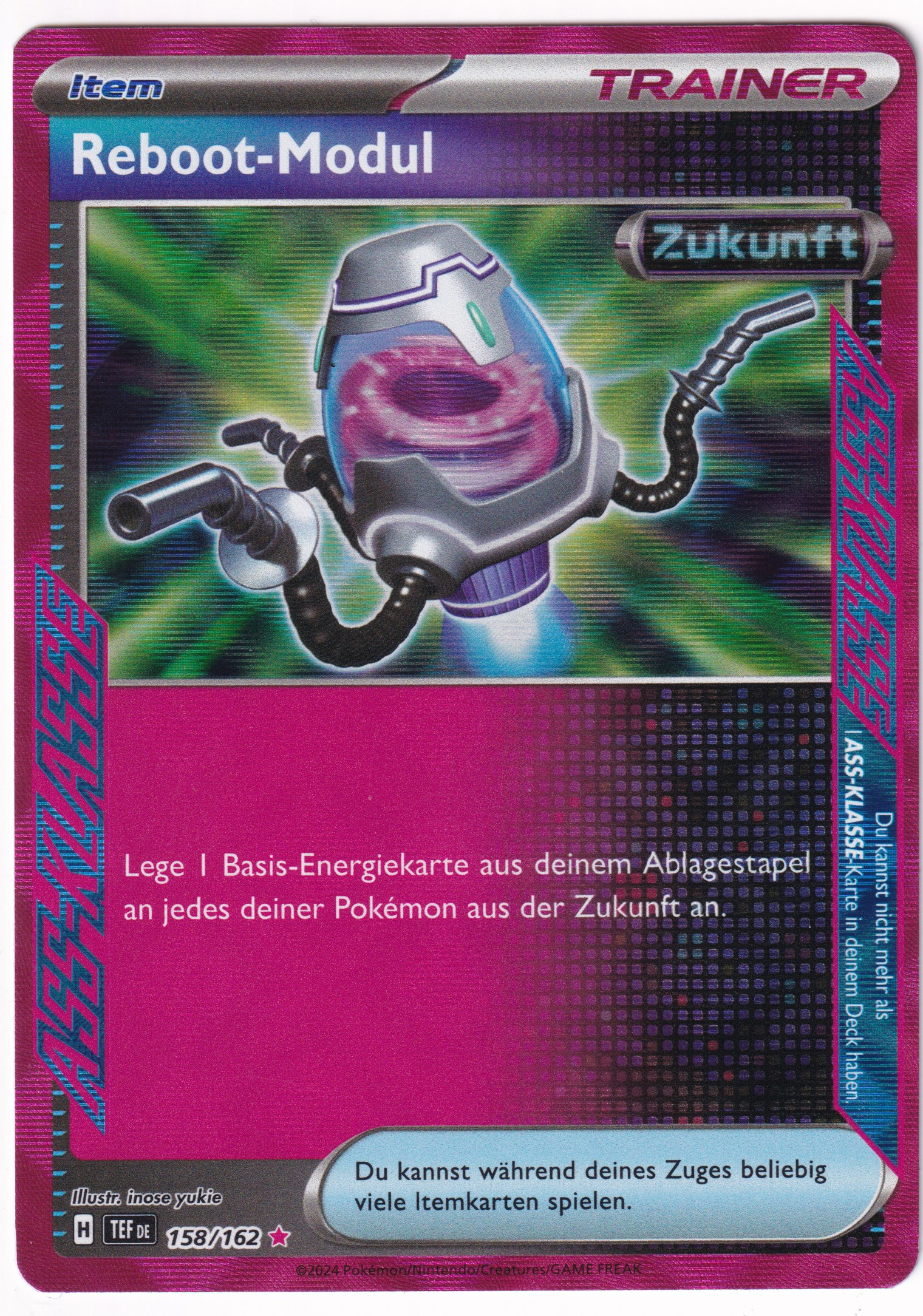 Reboot Modul 158/162 ACE Rare - Karmesin & Purpur - Gewalten der Zeit Deutsch