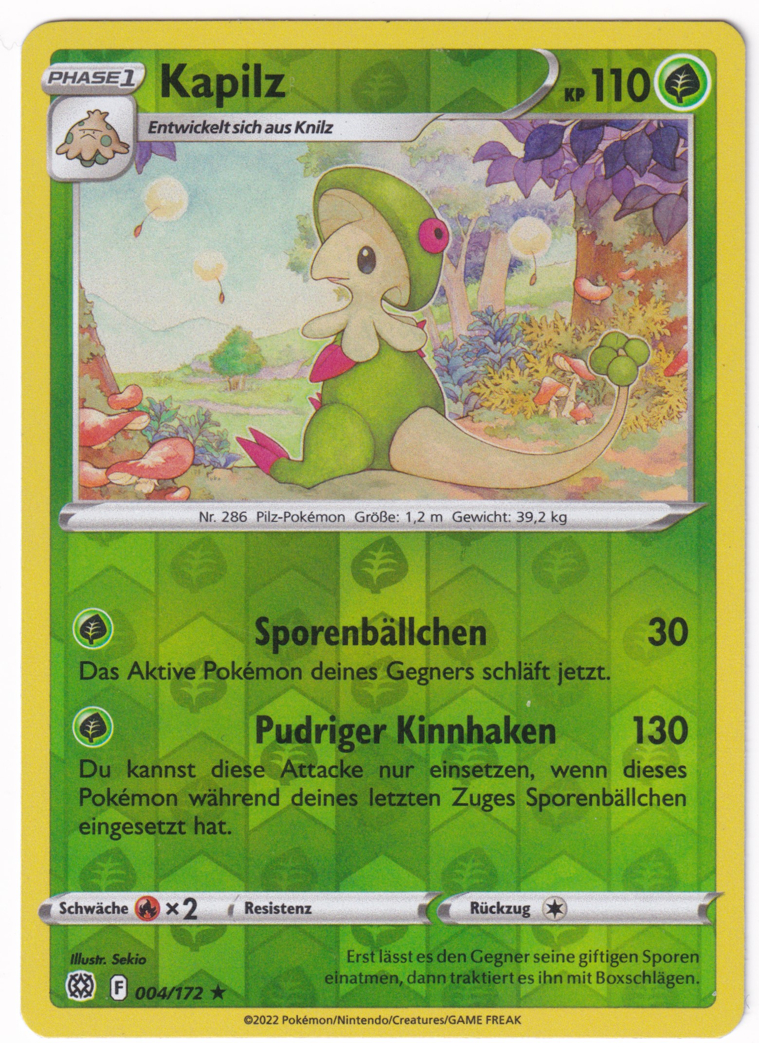 Kapilz 004/172 Rare Reverse Holo - Strahlende Sterne Deutsch