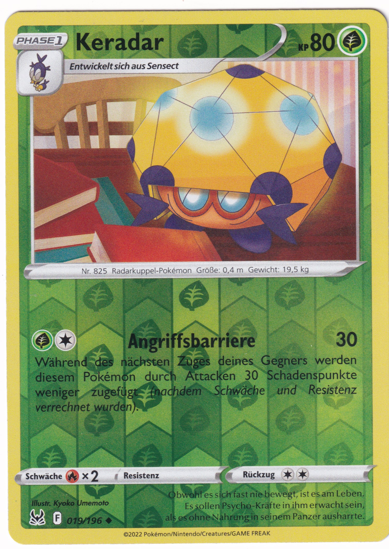 Keradar 019/196 Uncommon Reverse Holo - Verlorener Ursprung Deutsch