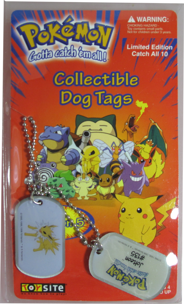 Pokemon Dog Tag Jolteon #135