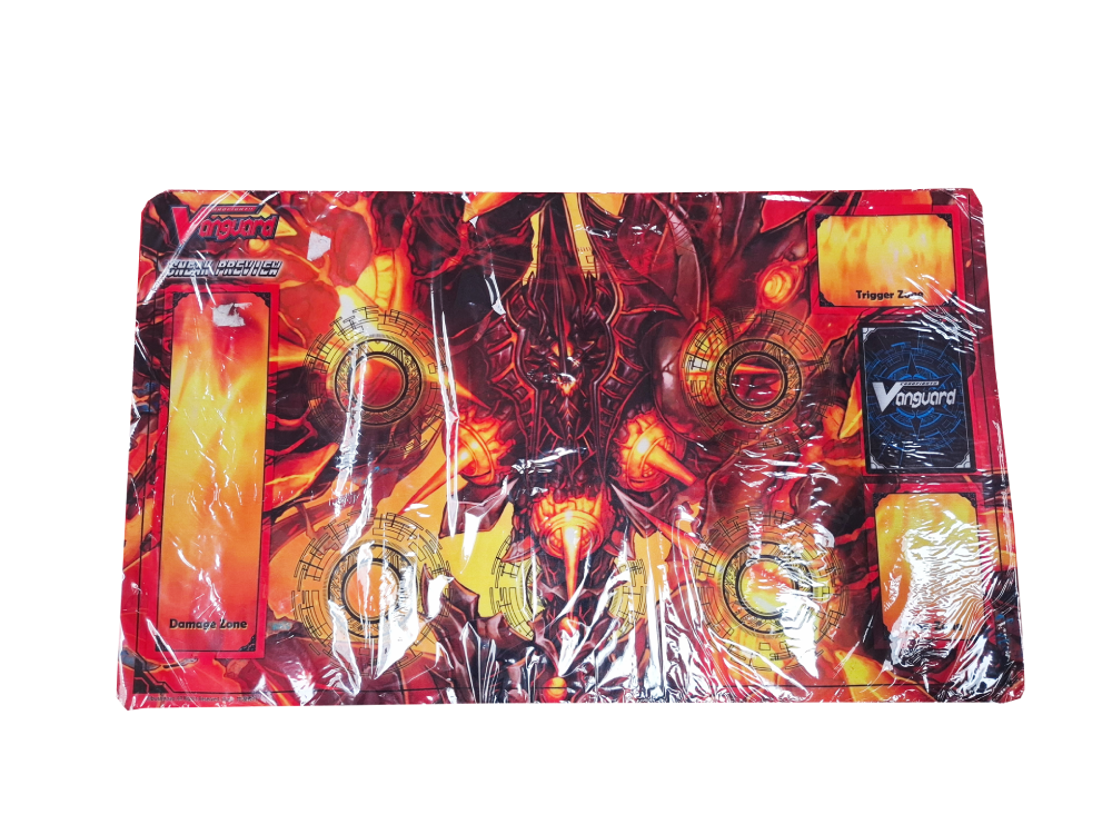 Cardfight!! Vanguard Playmat Sneak Preview (Hellfire Seal Dragon, Blockade Inferno)