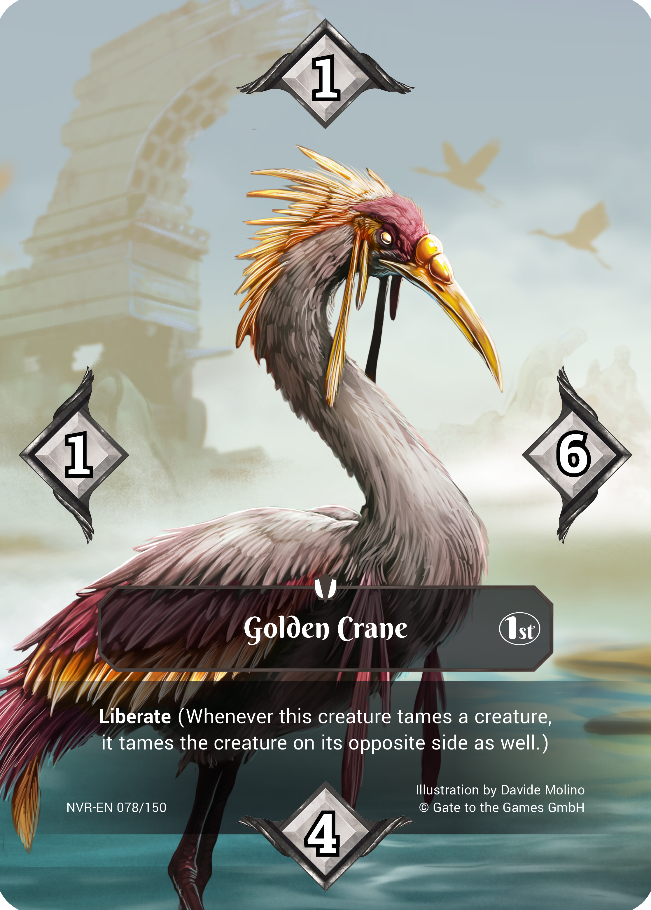 Golden Crane 078/150 Common  - Alpha 1. Edition EN