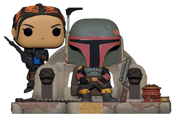 POP! Television Moments: Star Wars: The Mandalorian - Boba Fett and Fennec on Throne - #486
