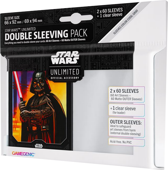 Gamegenic - Star Wars: Unlimited Art Sleeves Double Sleeving Pack - Darth Vader