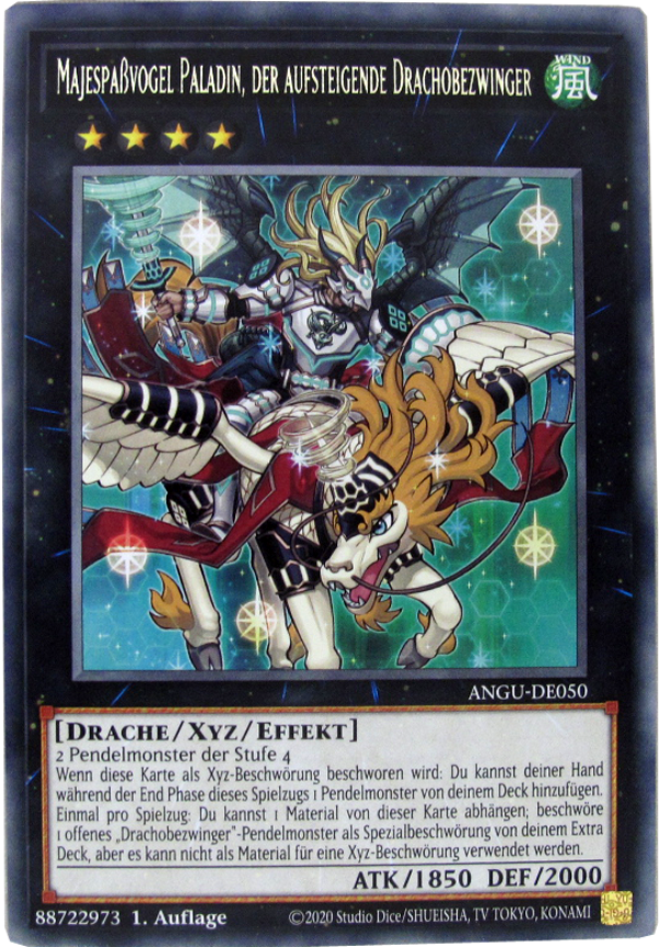 ANGU-DE050 Majespaßvogel Paladin, der aufsteigende Drachobezwinger Rare deutsch