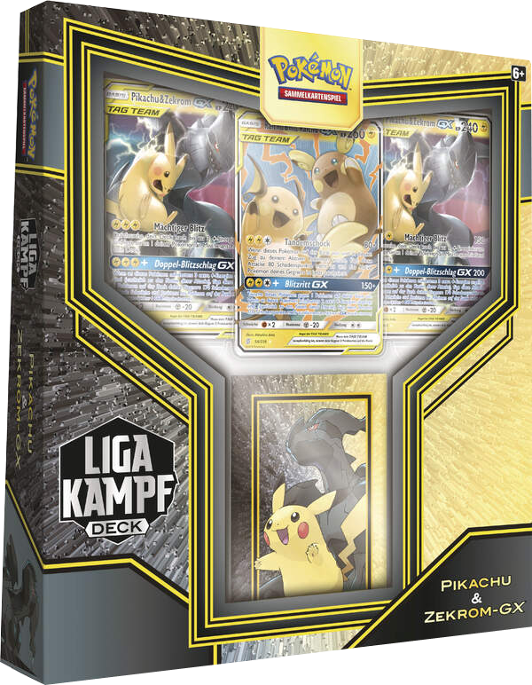 Pokemon Liga-Kampf Deck Set: Reshiram & Glurak-GX und Pikachu & Zekrom-GX deutsch