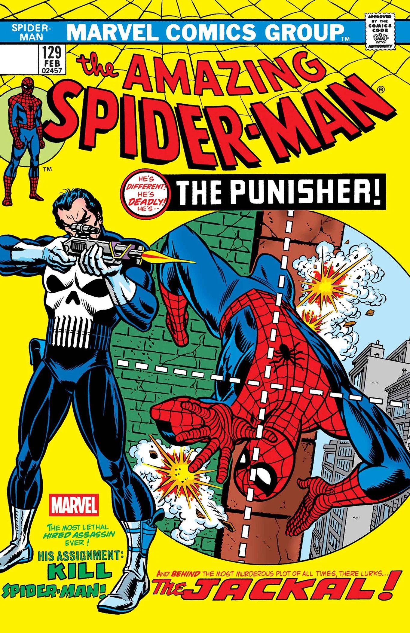 AMAZING SPIDER-MAN #129 FACSIMILE EDITION [NEW PRINTING 2] - 1st Punisher