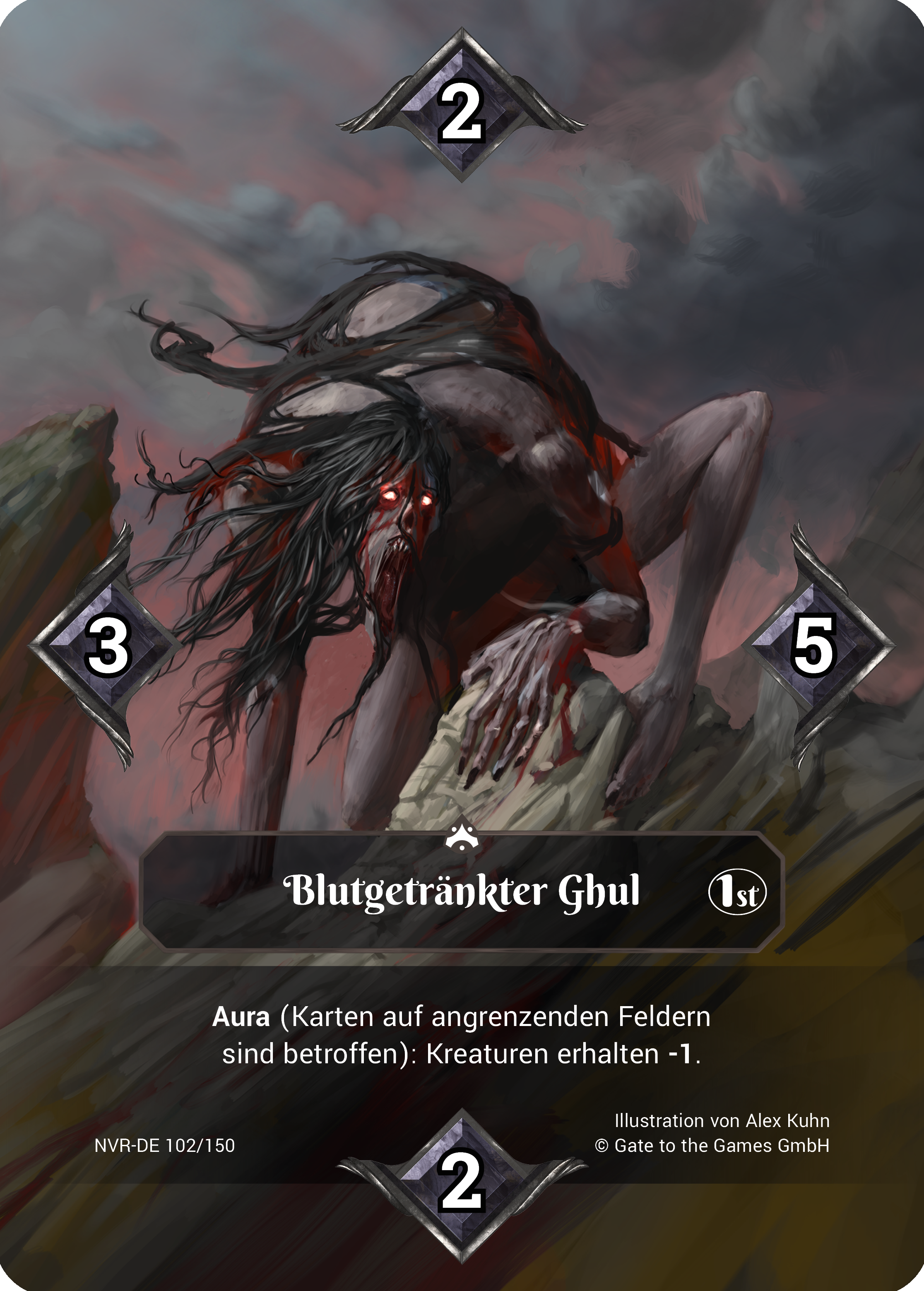 Blutgetränkter Ghul 102/150 Common - Alpha 1. Edition DE