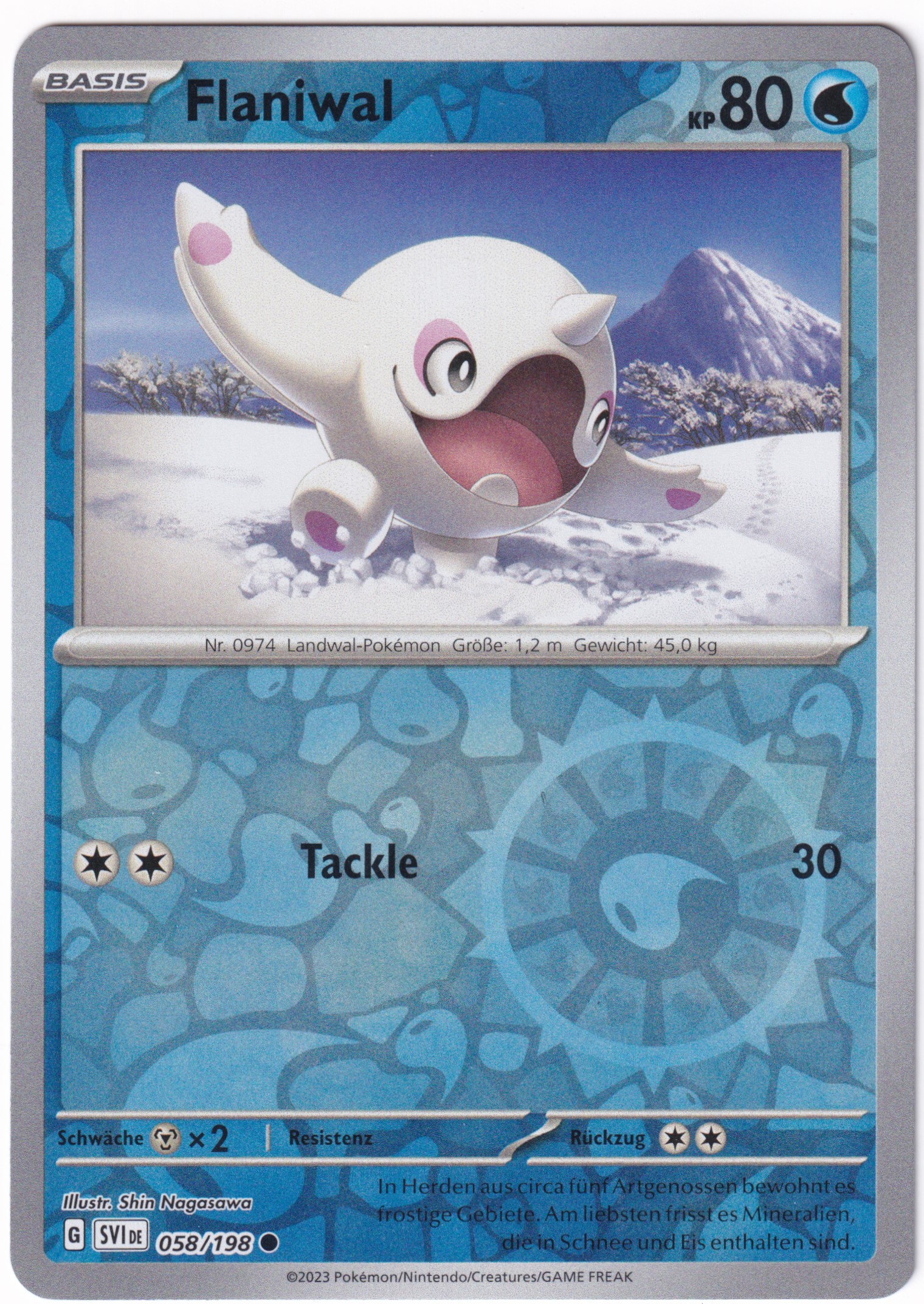 Flaniwal 058/198 Common Reverse Holo  - Karmesin & Purpur Deutsch