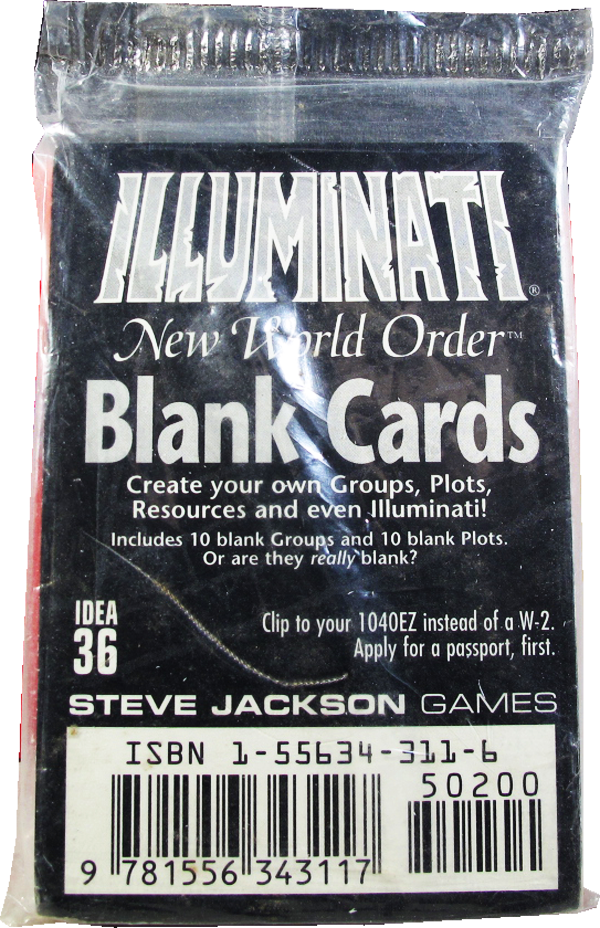 Illuminati New World Order Blank Cards