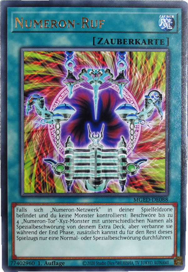 MGED-DE088 Numeron-Ruf Rare mit Goldschrift deutsch
