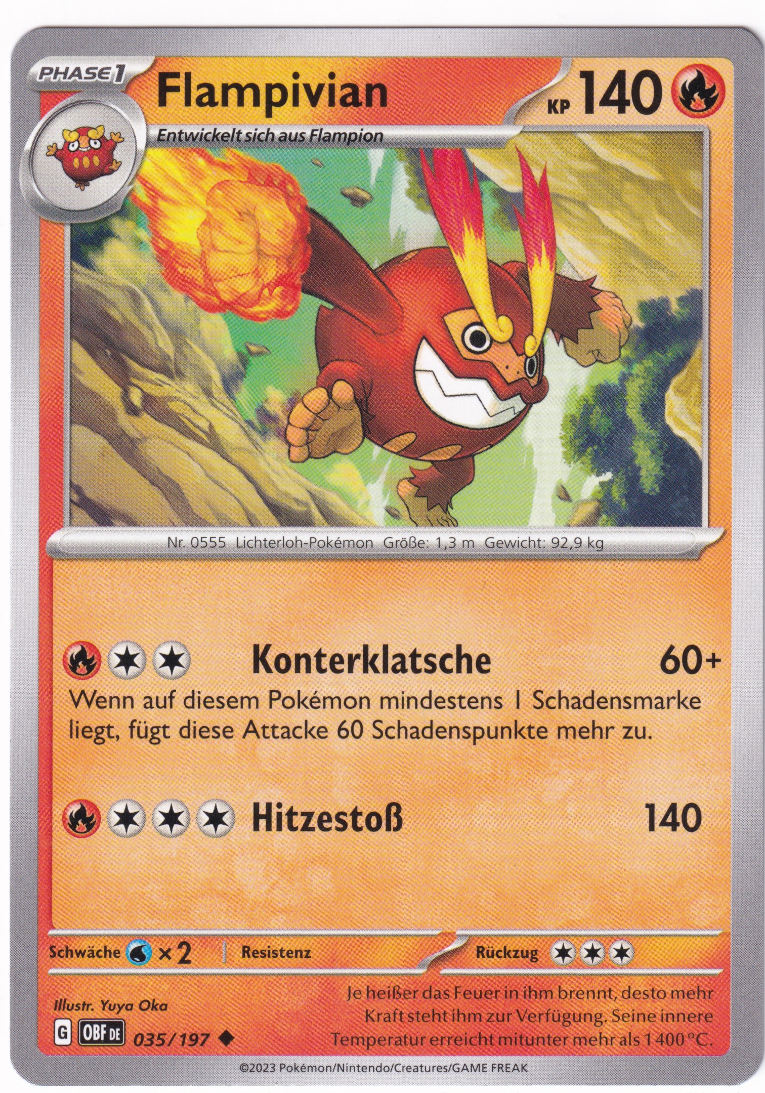 Flampivian 035/197 Uncommon - Obsidian Flammen Deutsch