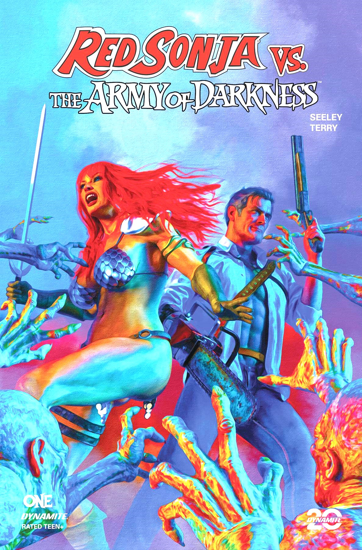 RED SONJA VS ARMY OF DARKNESS #1 - FOIL -  SPEARS VAR