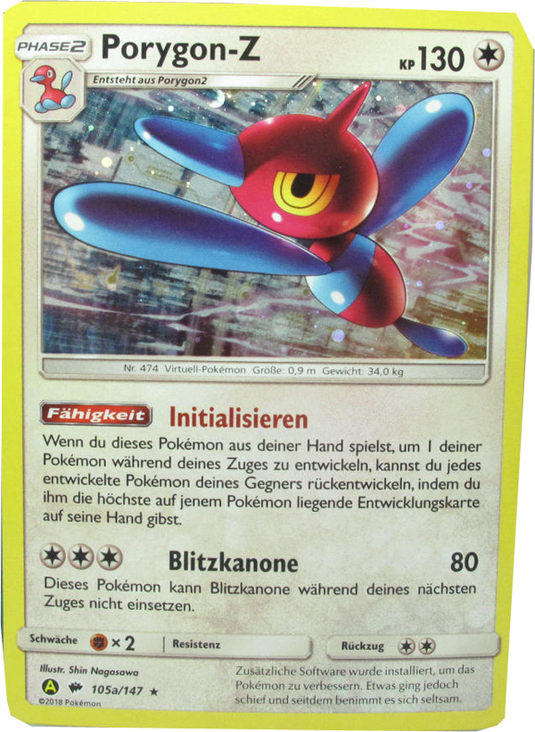 Pokemon Phase 2 Porygon-Z - 105a/147