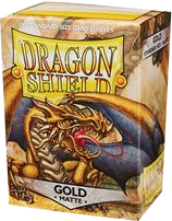 Dragon Shield Standard Sleeves (100) - Matte Gold