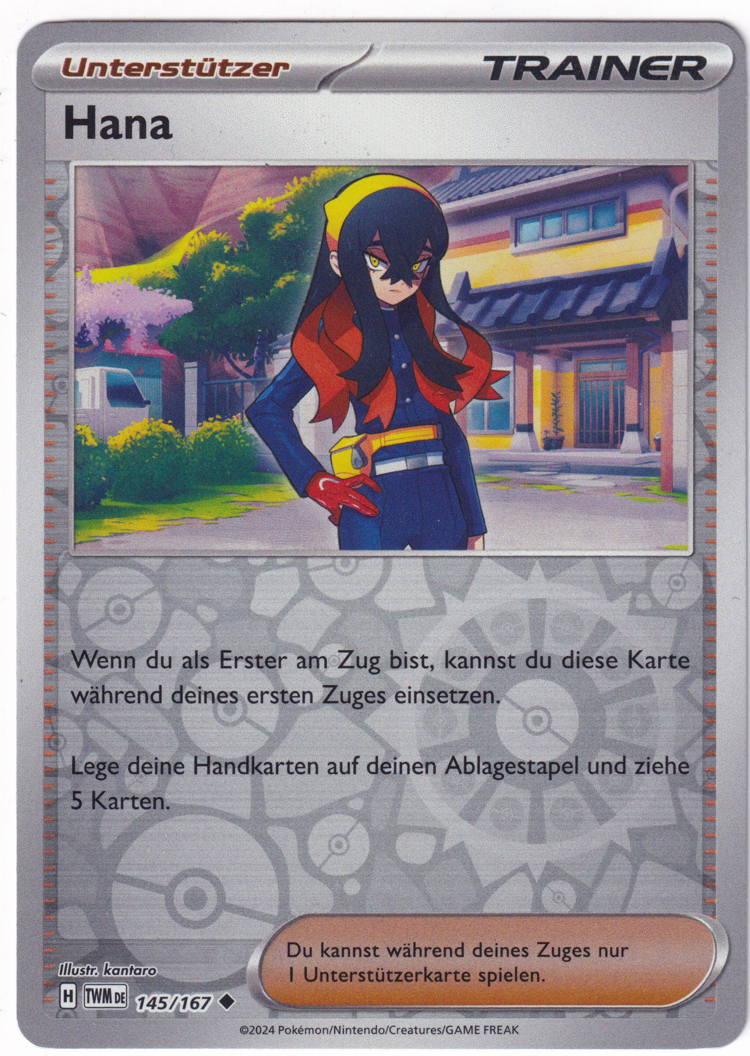 Hana 145/167 Uncommon Reverse Holo - Karmesin & Purpur - Maskerade im Zwielicht Deutsch
