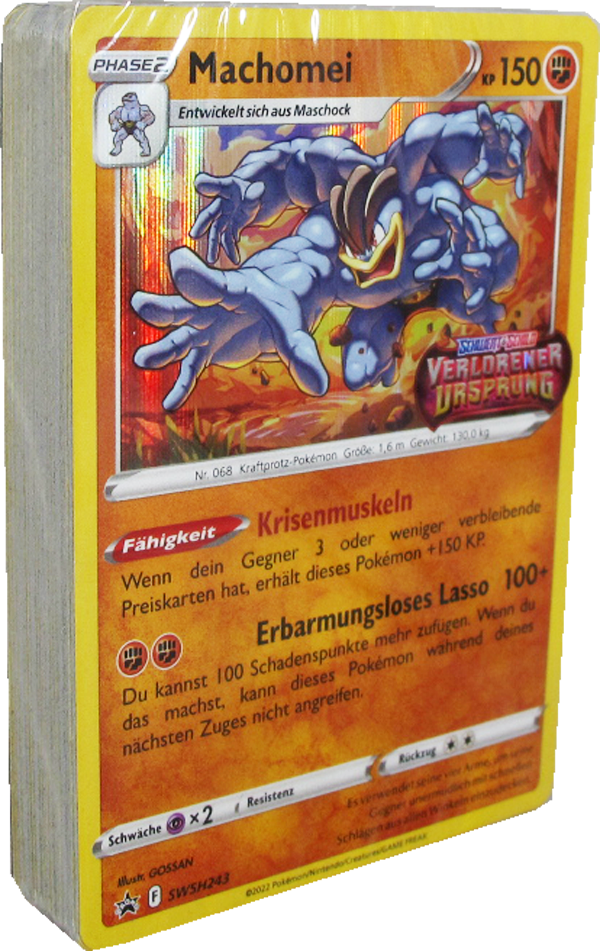 Pokemon Verlorener Ursprung B&B Stadion Box - Machomei Pre-Release Deck