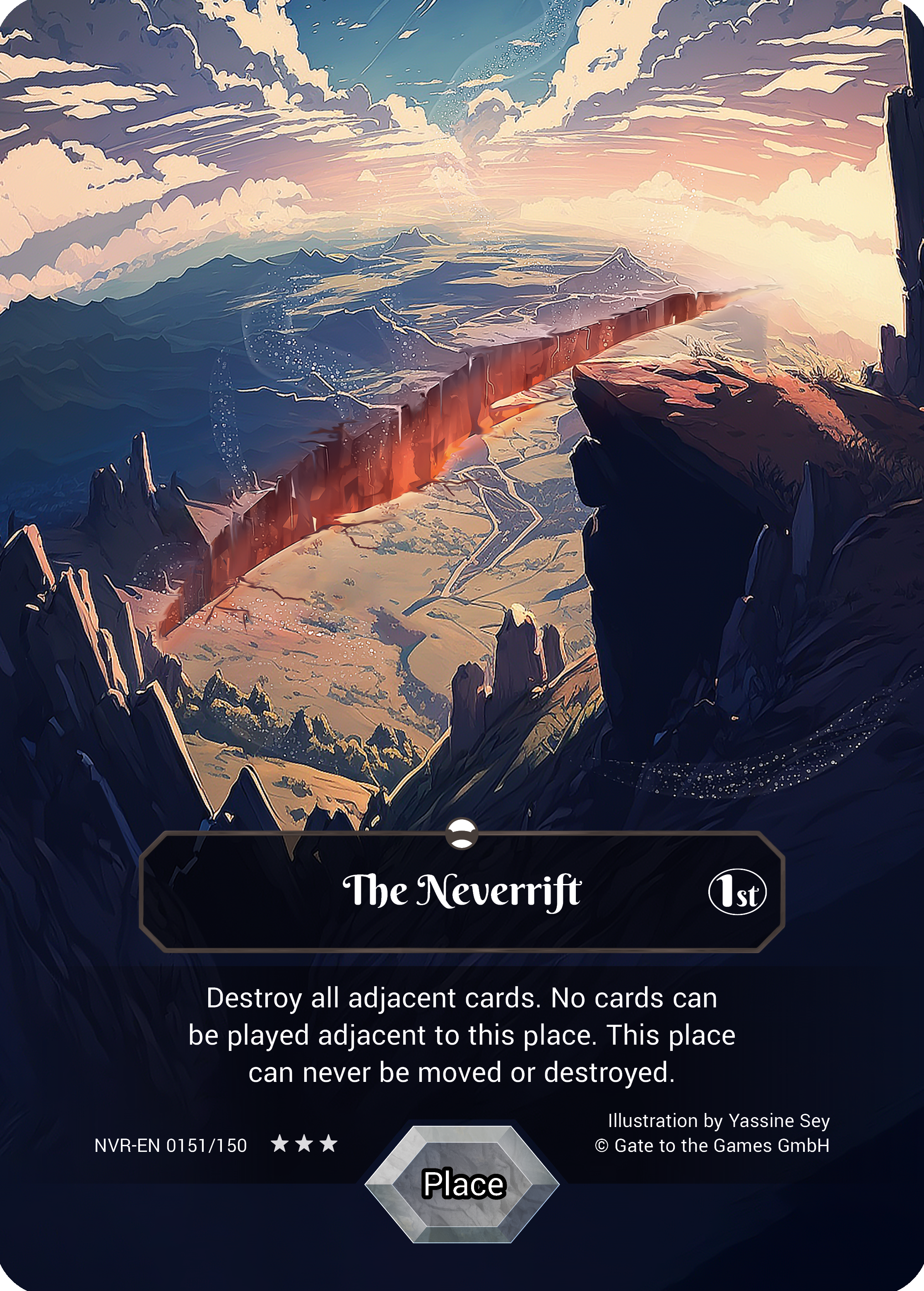 The Neverrift 151/150 Secret Parallel Foil - Alpha 1. Edition EN