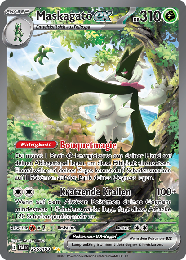 Maskagato ex 256/193 Special Illustration Rare - Entwicklungen in Paldea Deutsch