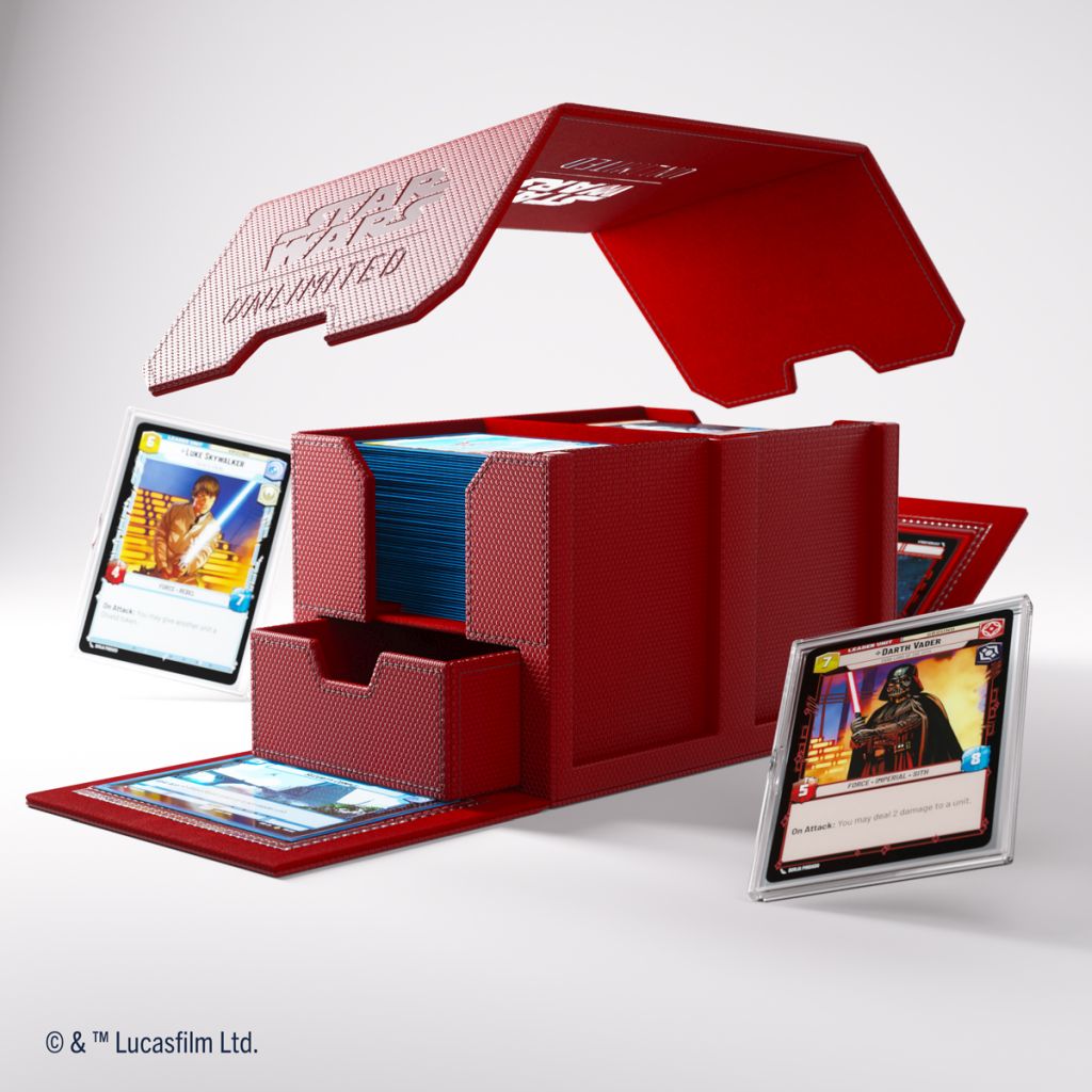 Gamegenic - Star Wars: Unlimited Double Deck Pod - Red