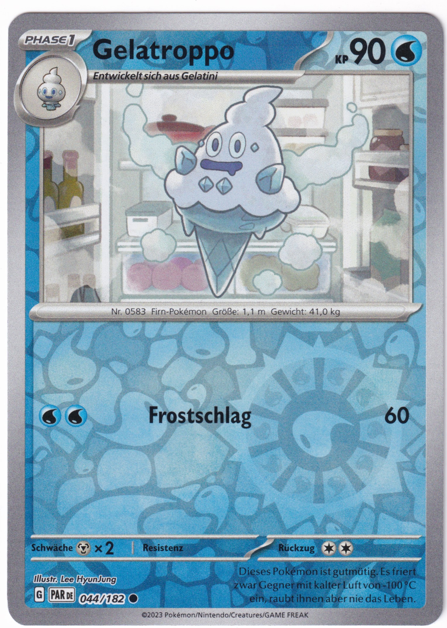 Gelatroppo 044/182 Common Reverse Holo - Karmesin & Purpur - Paradoxrift Deutsch