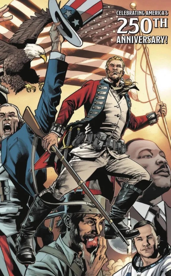 REDCOAT #19 CVR C BRYAN HITCH USA 250TH ANNIVERSARY WRAPAROUND VAR