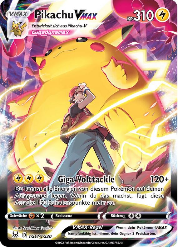 Pikachu-Vmax TG17/TG30 Trainer Rare - Verlorener Ursprung Deutsch