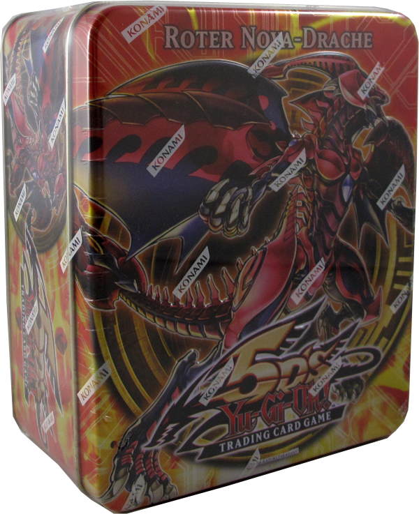 Yu-Gi-Oh! Roter Nova-Drache Tin Deutsch leicht Defekt