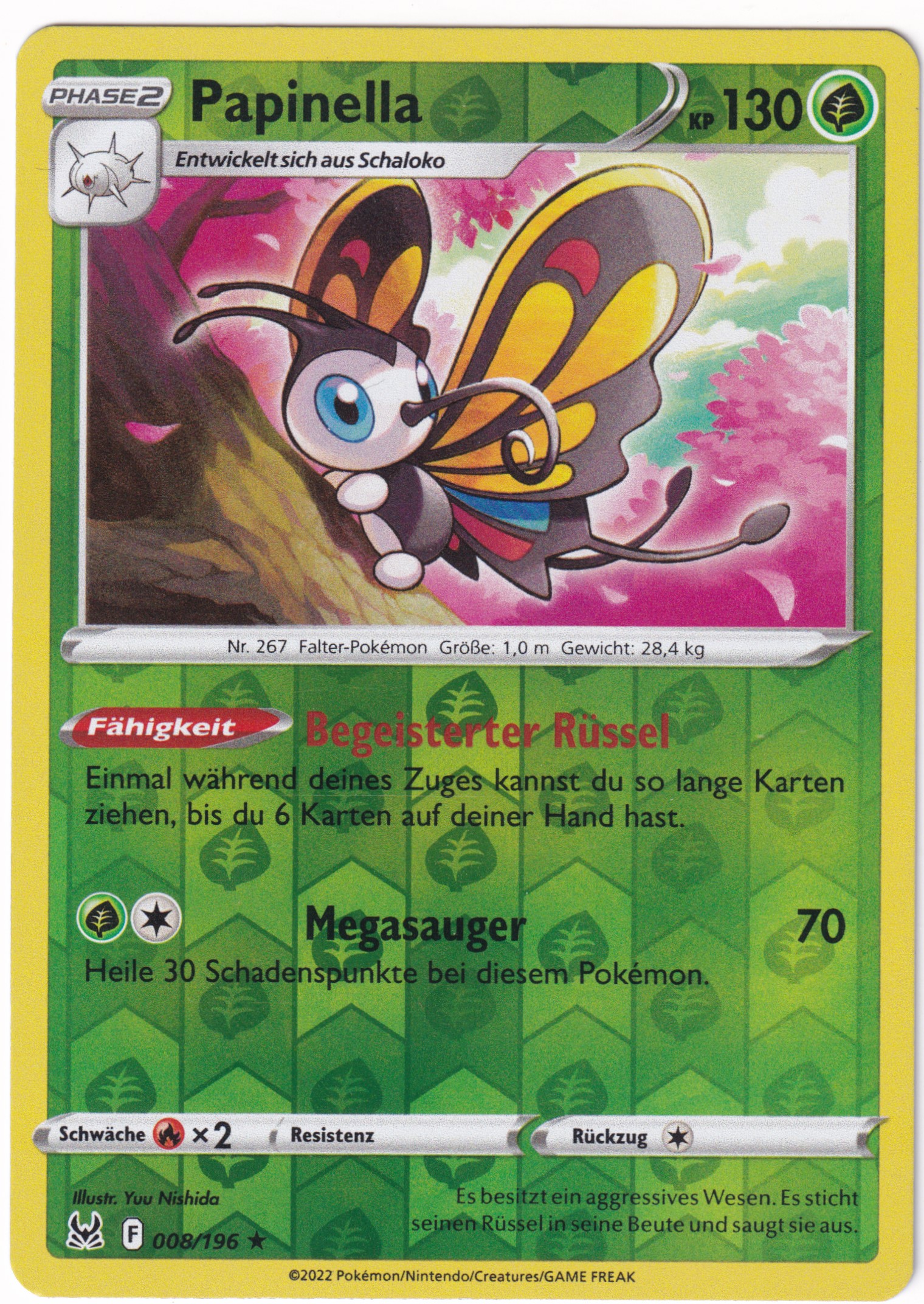 Papinella 008/196 Rare Reverse Holo - Verlorener Ursprung Deutsch