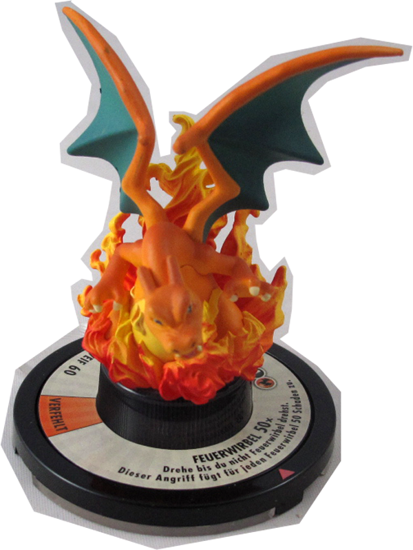 Pokemon Next Quest Glurak Figur deutsch