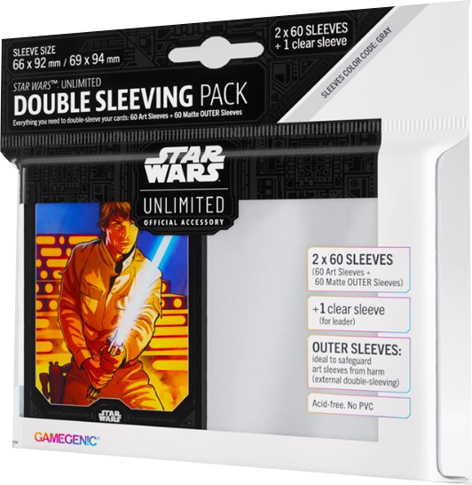 Gamegenic - Star Wars: Unlimited Art Sleeves Double Sleeving Pack - Luke Skywalker