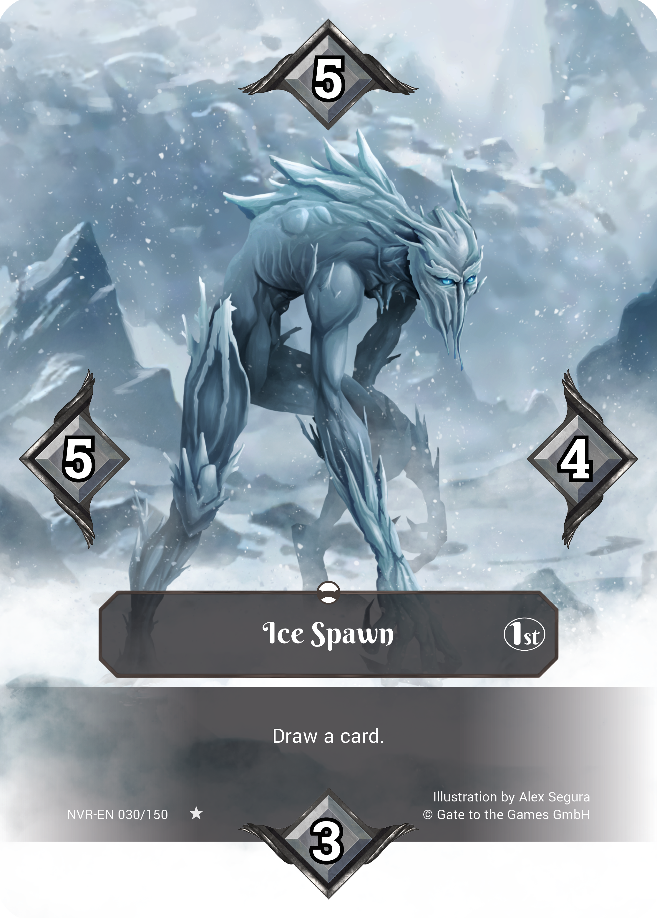 Ice Spawn 030/150 Rare Parallel Foil - Alpha 1. Edition EN