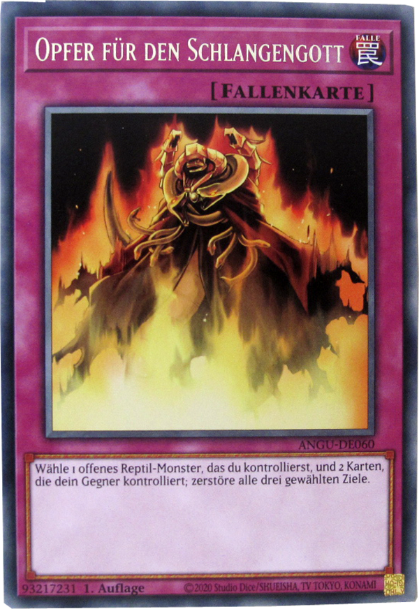 ANGU-DE060 Opfer für den Schlangengott Rare deutsch