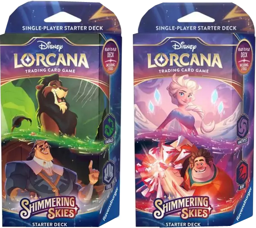 Disney Lorcana Shimmering Skies 2er Starter Set englisch