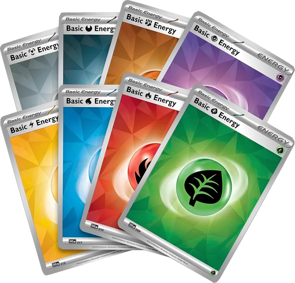 Pokémon - Holografische "Cracked Ice" Terakristall-Basis-Energie Karten Set - deutsch
